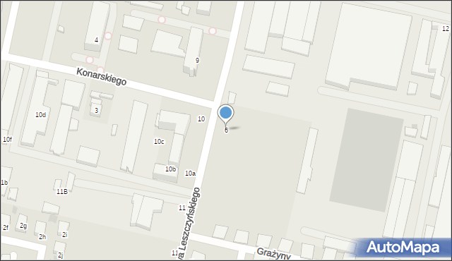 Słupsk, Stanisława Leszczyńskiego, 6, mapa Słupska