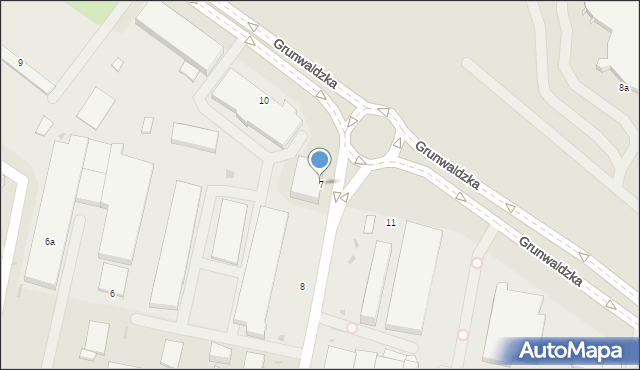 Słupsk, Stanisława Leszczyńskiego, 7, mapa Słupska