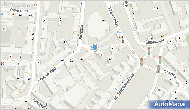 Słupsk, Staszica Stanisława, 11a, mapa Słupska