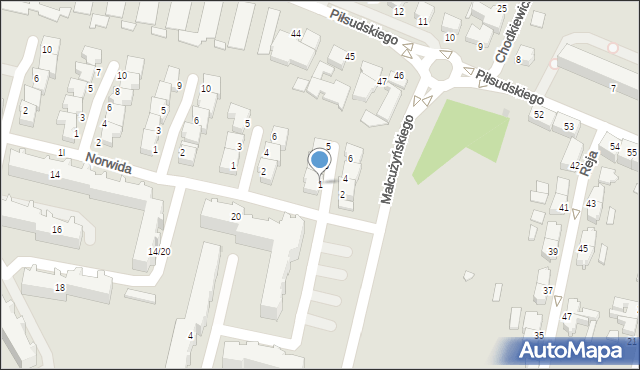 Słupsk, Struga Andrzeja, 1, mapa Słupska