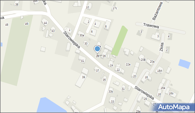 Smolec, Starowiejska, 28, mapa Smolec