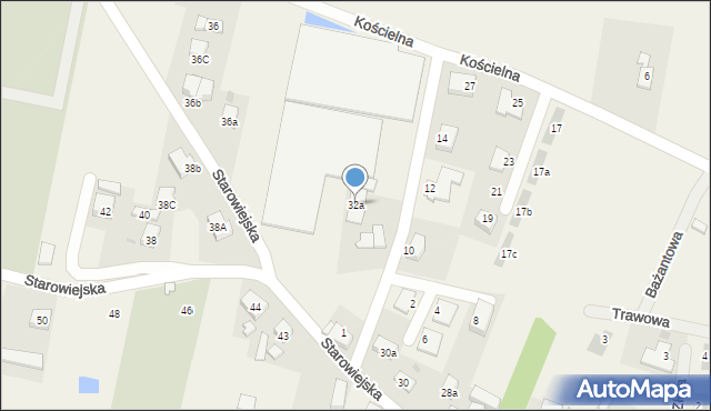 Smolec, Starowiejska, 32a, mapa Smolec