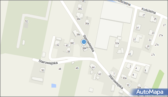 Smolec, Starowiejska, 38A, mapa Smolec