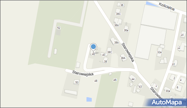 Smolec, Starowiejska, 42, mapa Smolec