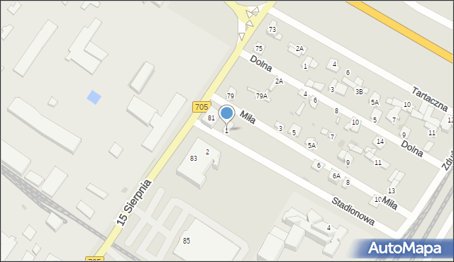 Sochaczew, Stadionowa, 1, mapa Sochaczew