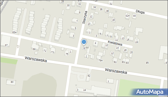 Sochaczew, Starzyka Władysława, mjr., 4, mapa Sochaczew