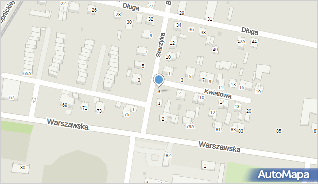 Sochaczew, Starzyka Władysława, mjr., 6, mapa Sochaczew