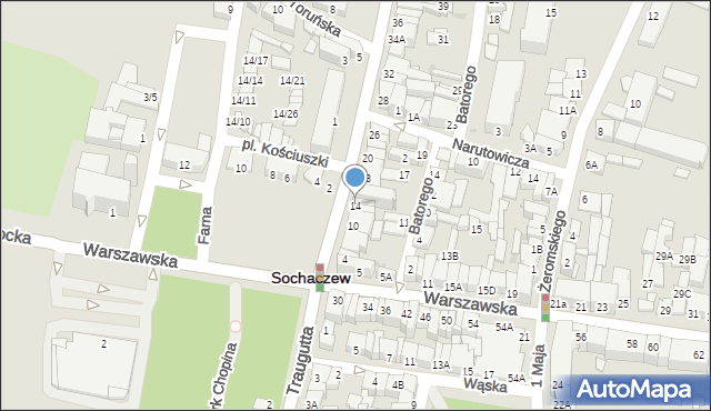 Sochaczew, Staszica Stanisława, 14, mapa Sochaczew