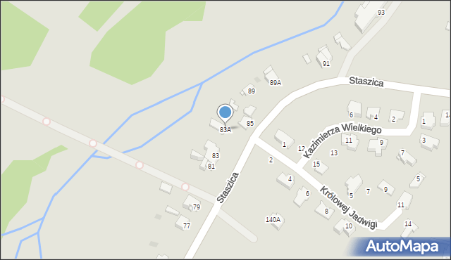 Sochaczew, Staszica Stanisława, 83A, mapa Sochaczew