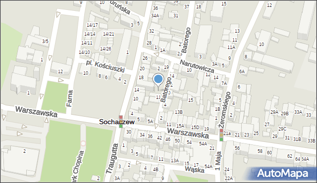 Sochaczew, Stefana Batorego, 13, mapa Sochaczew