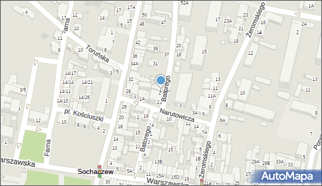 Sochaczew, Stefana Batorego, 27, mapa Sochaczew