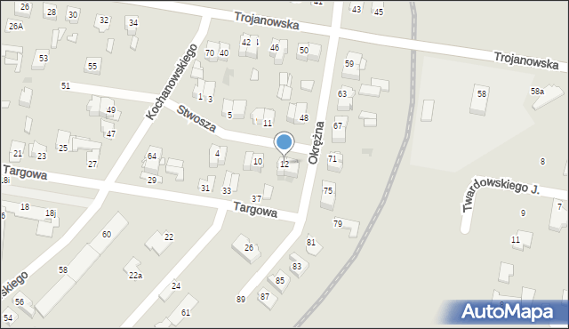 Sochaczew, Stwosza Wita, 12, mapa Sochaczew