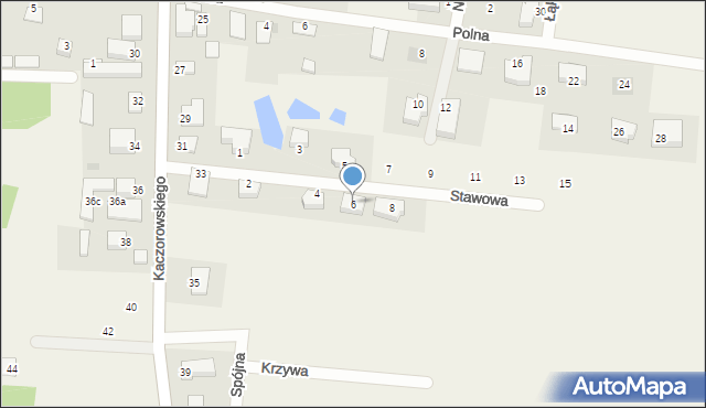 Sochonie, Stawowa, 6, mapa Sochonie