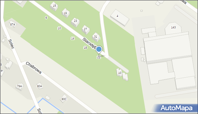Solec, Starodębu, 22, mapa Solec