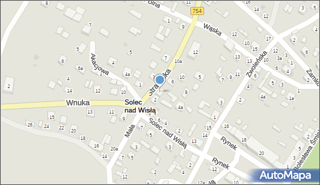 Solec nad Wisłą, Strażacka, 4, mapa Solec nad Wisłą
