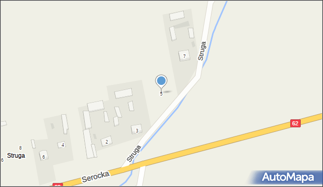 Somianka, Struga, 5, mapa Somianka