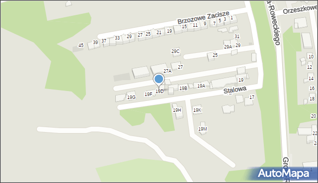 Sosnowiec, Stalowa, 19D, mapa Sosnowca
