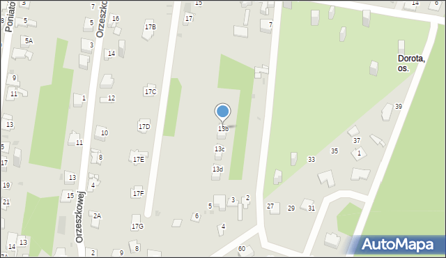 Sosnowiec, Starzyńskiego Stefana, 13b, mapa Sosnowca