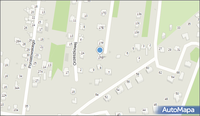 Sosnowiec, Starzyńskiego Stefana, 17G, mapa Sosnowca