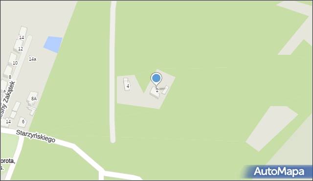 Sosnowiec, Starzyńskiego Stefana, 2, mapa Sosnowca