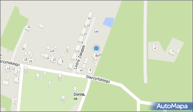 Sosnowiec, Starzyńskiego Stefana, 8A, mapa Sosnowca