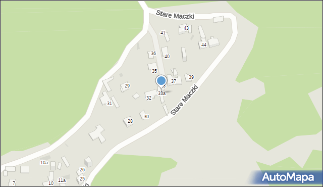 Sosnowiec, Stare Maczki, 33a, mapa Sosnowca