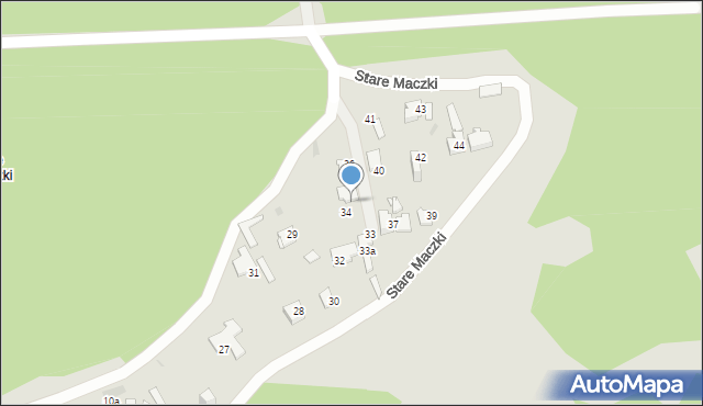 Sosnowiec, Stare Maczki, 35, mapa Sosnowca