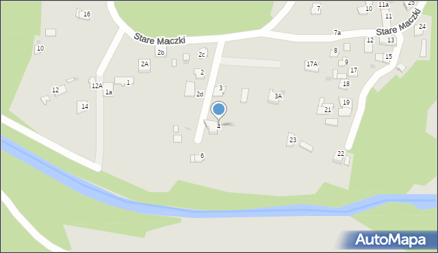 Sosnowiec, Stare Maczki, 4, mapa Sosnowca