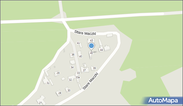 Sosnowiec, Stare Maczki, 42, mapa Sosnowca