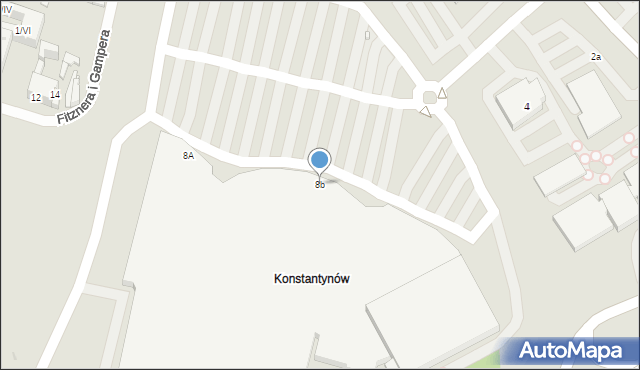 Sosnowiec, Staszica Stanisława, 8b, mapa Sosnowca