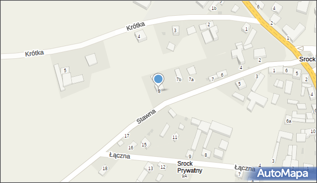 Srock, Stawna, 8, mapa Srock