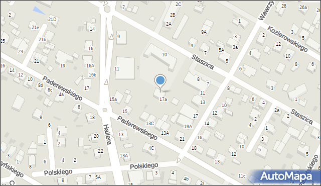 Środa Wielkopolska, Staszica Stanisława, 8a, mapa Środa Wielkopolska