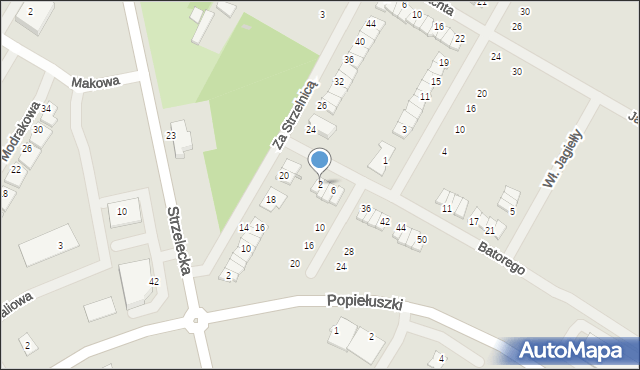 Środa Wielkopolska, Stefana Batorego, 2, mapa Środa Wielkopolska