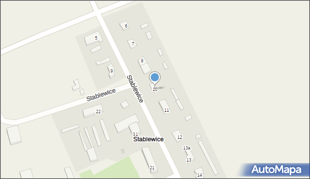 Stablewice, Stablewice, 10, mapa Stablewice