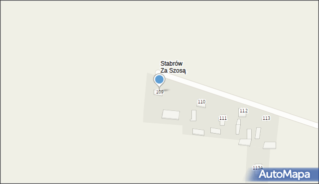 Stabrów, Stabrów, 109, mapa Stabrów