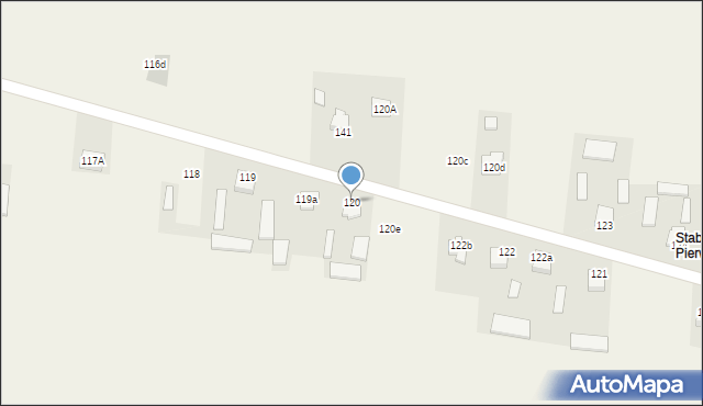 Stabrów, Stabrów, 120, mapa Stabrów