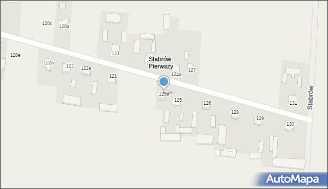 Stabrów, Stabrów, 125a, mapa Stabrów