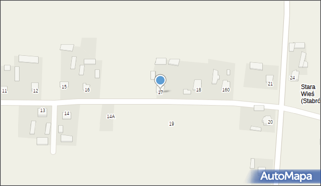 Stabrów, Stabrów, 17, mapa Stabrów