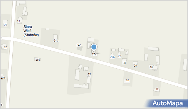 Stabrów, Stabrów, 27a, mapa Stabrów