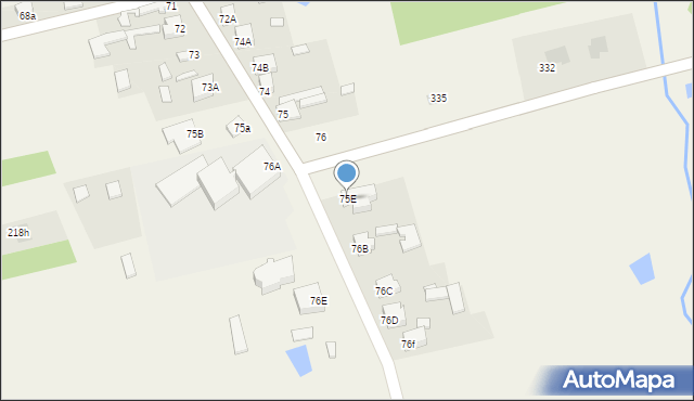 Stachlew, Stachlew, 75E, mapa Stachlew