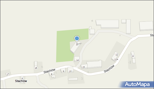 Stachów, Stachów, 13, mapa Stachów