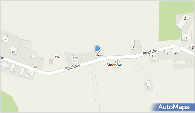 Stachów, Stachów, 17, mapa Stachów