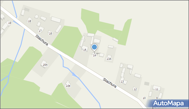Stachura, Stachura, 14, mapa Stachura