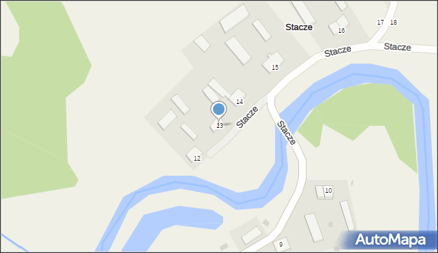 Stacze, Stacze, 13, mapa Stacze
