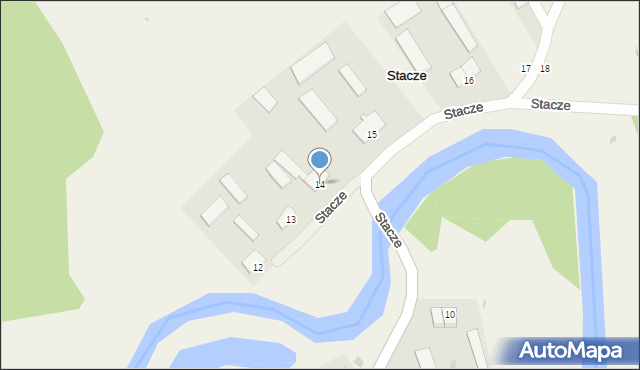Stacze, Stacze, 14, mapa Stacze