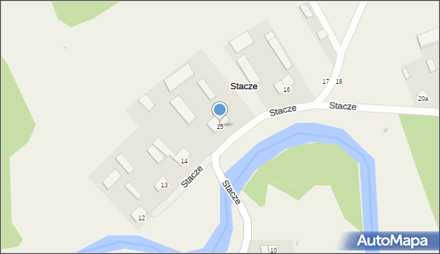 Stacze, Stacze, 15, mapa Stacze