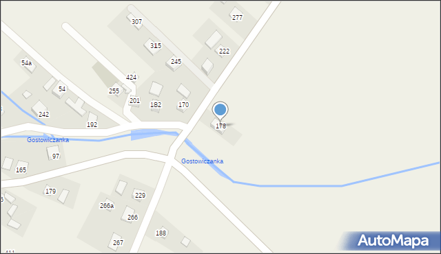 Stadła, Stadła, 178, mapa Stadła