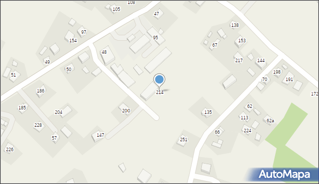 Stadła, Stadła, 214, mapa Stadła