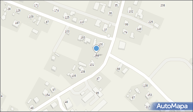 Stadła, Stadła, 255, mapa Stadła