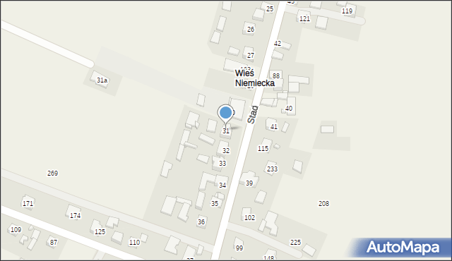 Stadła, Stadła, 31, mapa Stadła